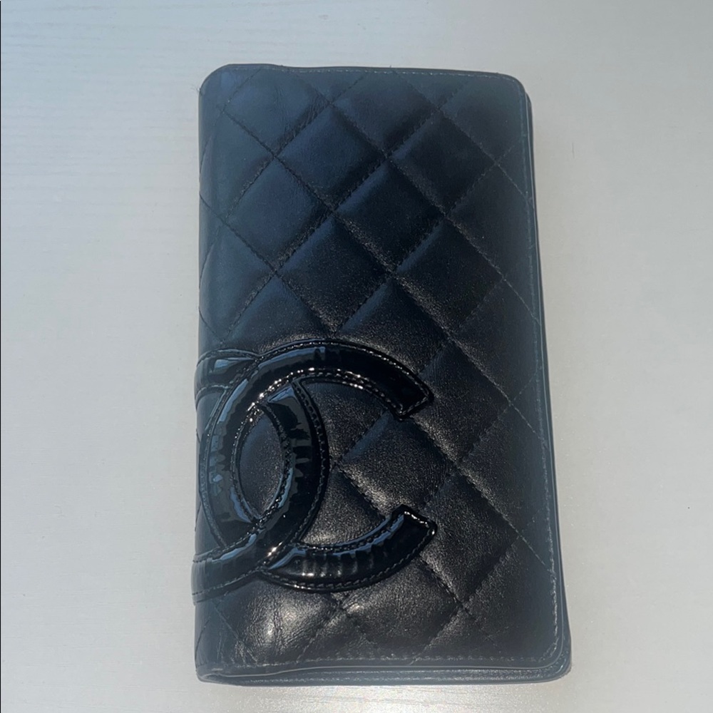 Authentic Chanel cambon wallet black